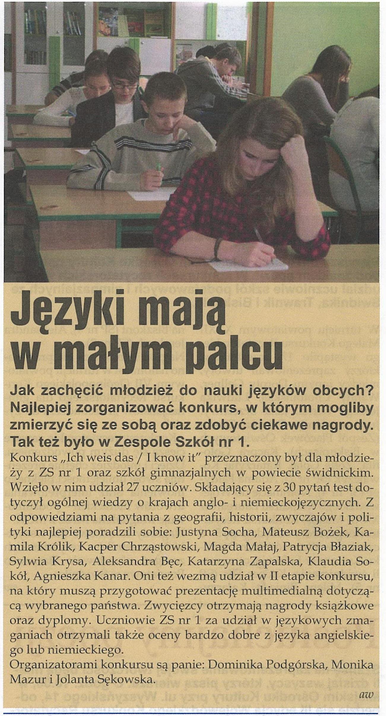 Jezyki maja w malym palcu